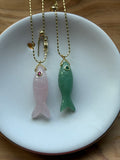 Dainty Fish Charm Necklaces