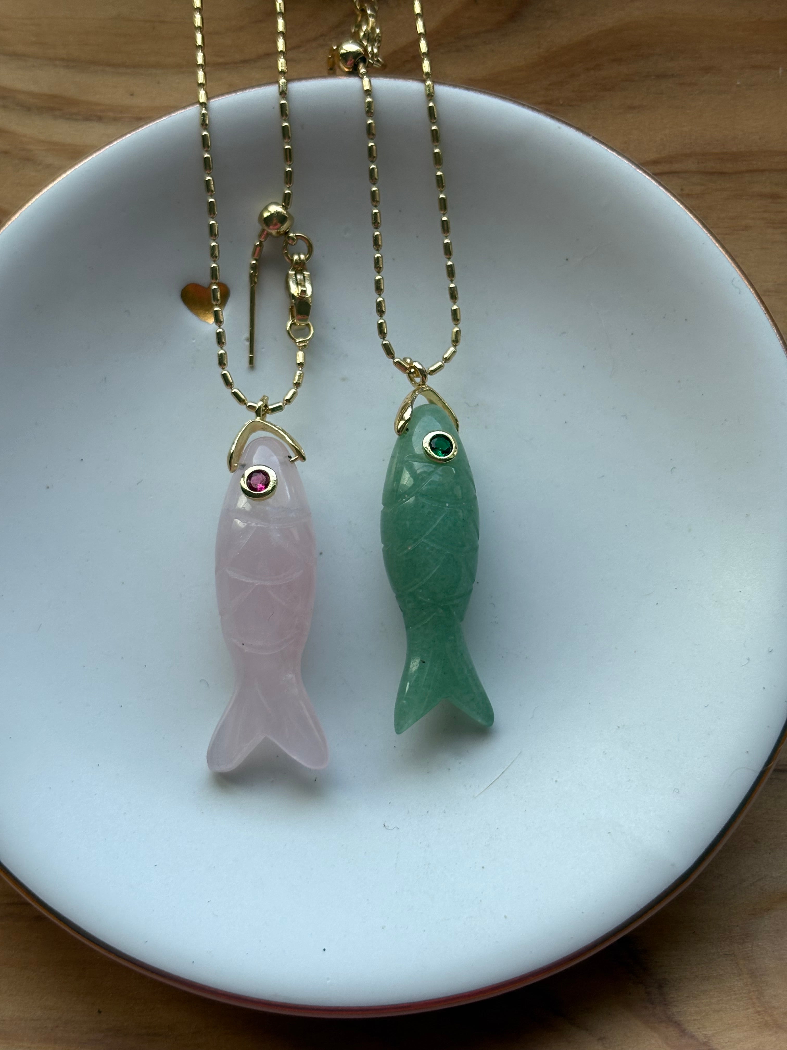 Dainty Fish Charm Necklaces