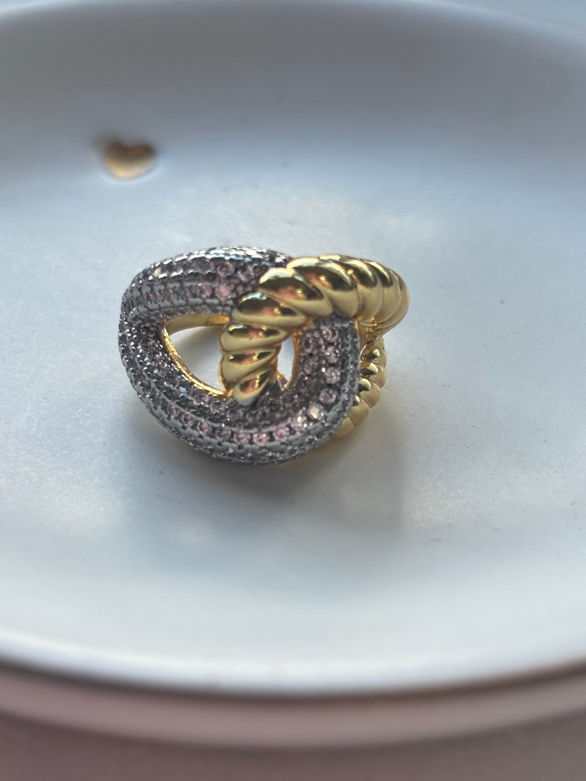 Chunky Double-Toned Ring