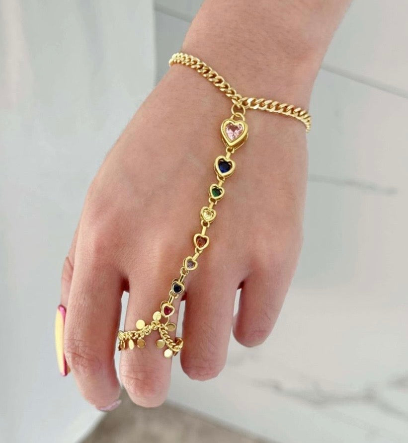 Amour Cascade Hand Chain