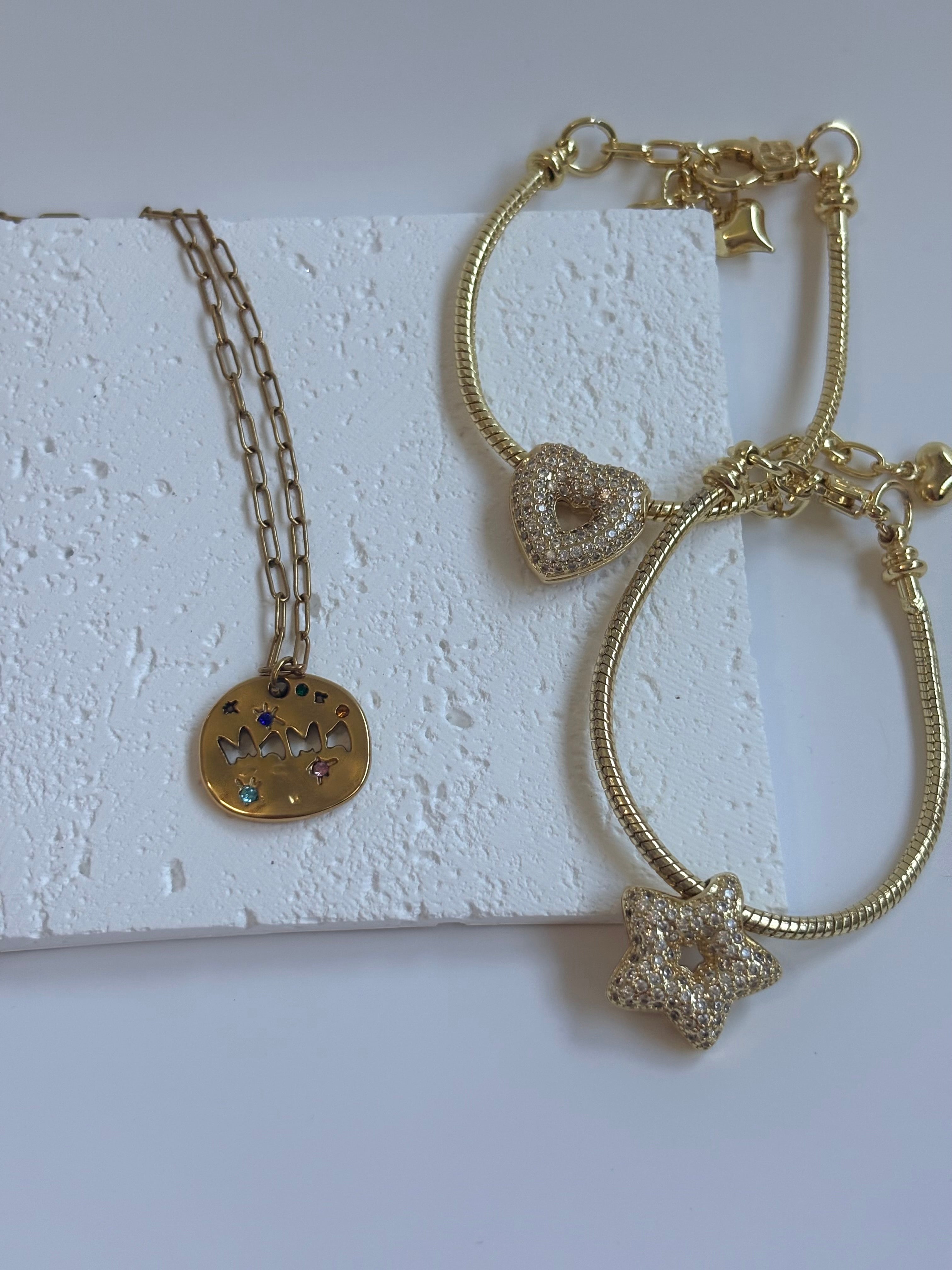The Starlit Heart Charm Set